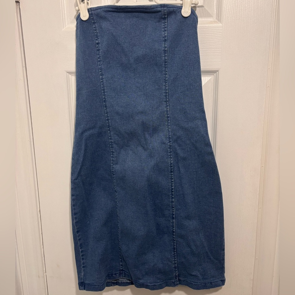 2 same Blue Denim Dress